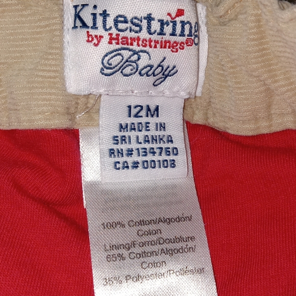 5 for $10 Kitestring by Heartstring Lined Tan Pants size 12M - Picture 3 of 4